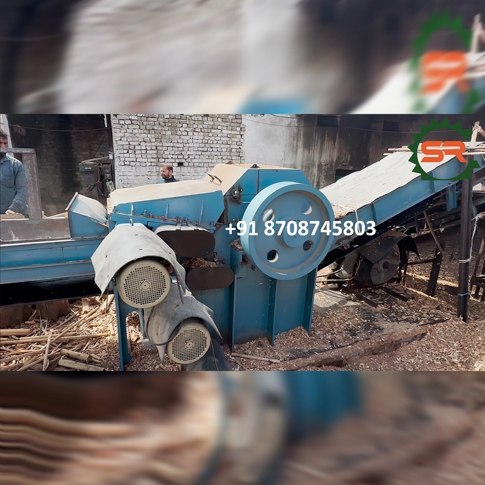drum type wood chipper machine